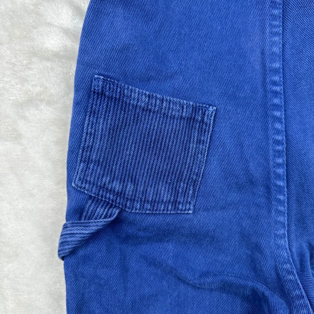 Vintage 1990s OshKosh B'gosh Blue Overalls Toddler 3T Made USA Cotton Snap Leg